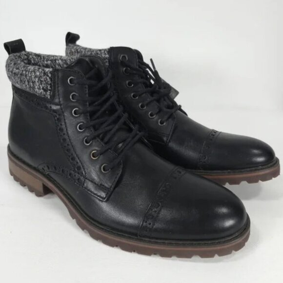NWOB LA MILANO THOMAS GENUINE LEATHER Cap Toe Lace Up Casual Oxford Boots B51573 main image 14